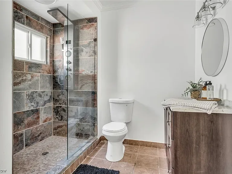 Bedford Ohio fix and flip renovated bathroom